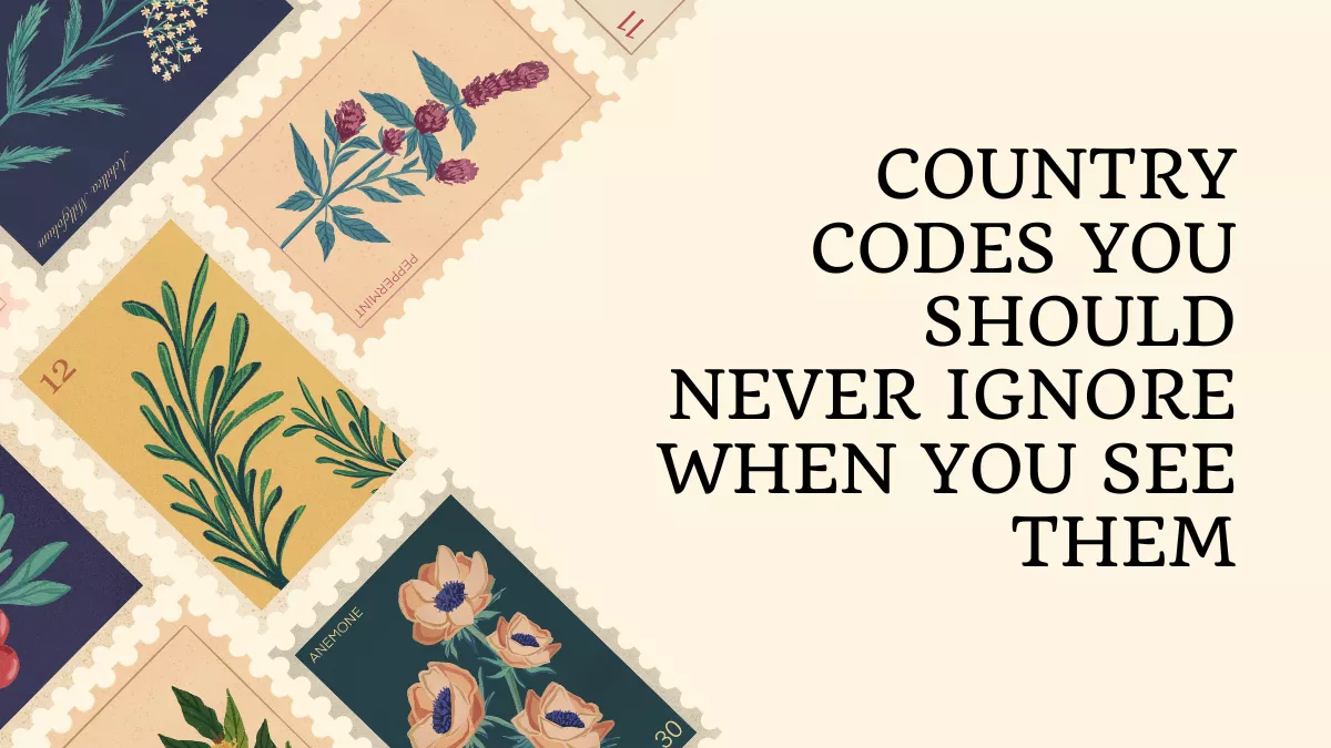 Country Codes You Should Never Ignore When You See Them