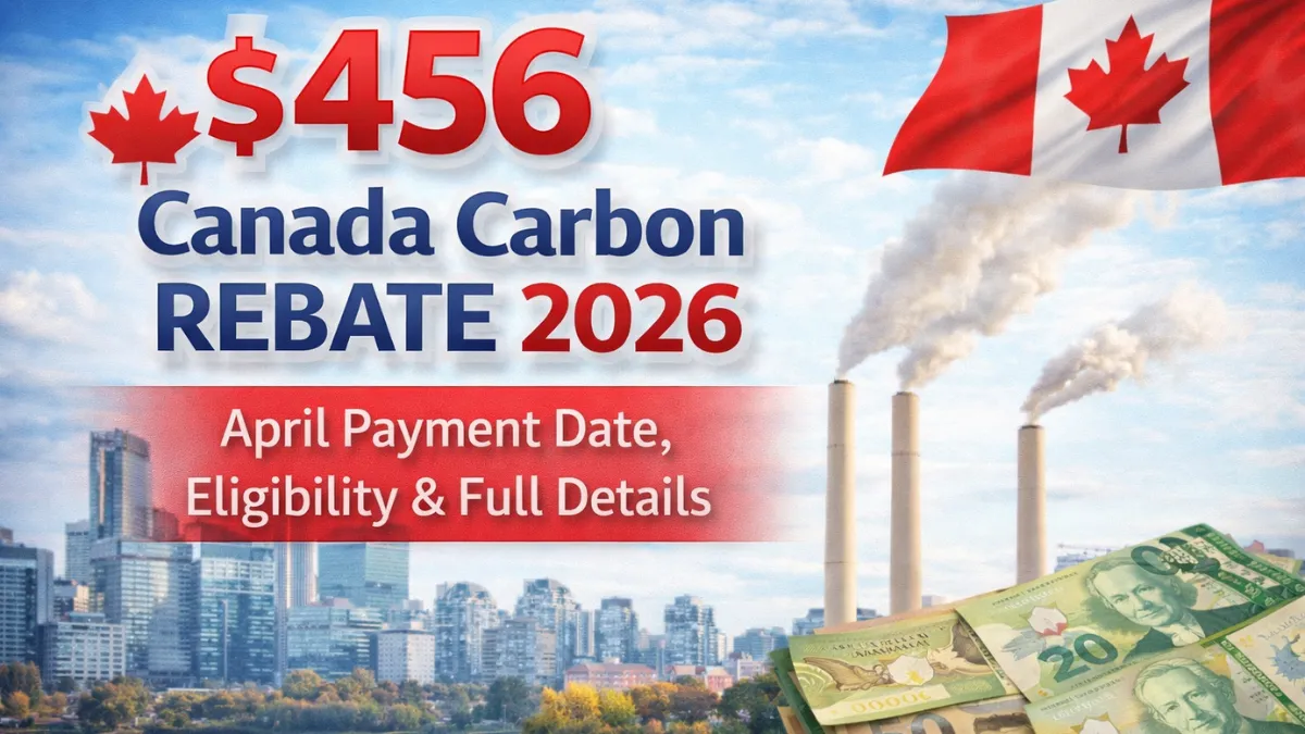 $456 Canada Carbon Rebate 2026: April Payment Date, Eligibility & Full Details