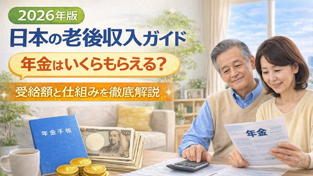 2026年版 日本の老後収入ガイド｜年金はいくらもらえる？受給額と仕組みを徹底解説